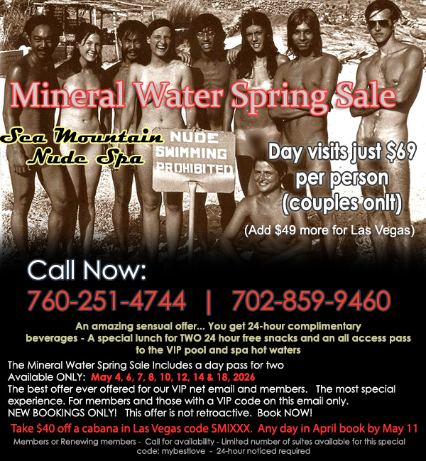 Sea Mountain Nude Lifestyles Spas Offers