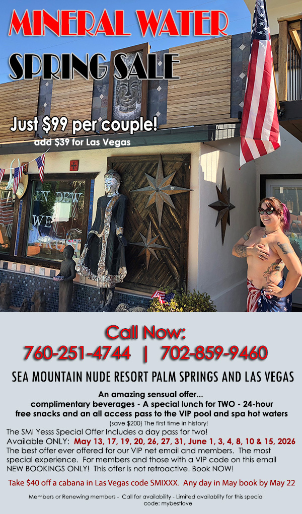 Sea Mountain Nude Lifestyles Spas Offers