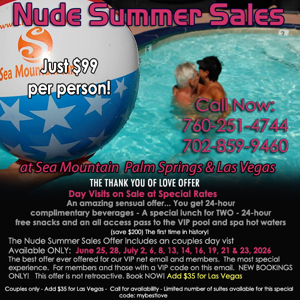 Sea Mountain Nude Lifestyles Spas Offers