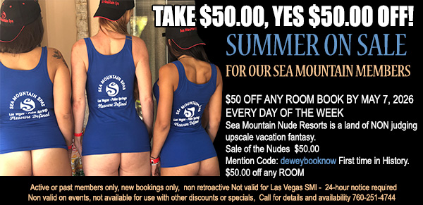 Sea Mountain Nude Lifestyles Spas Offers