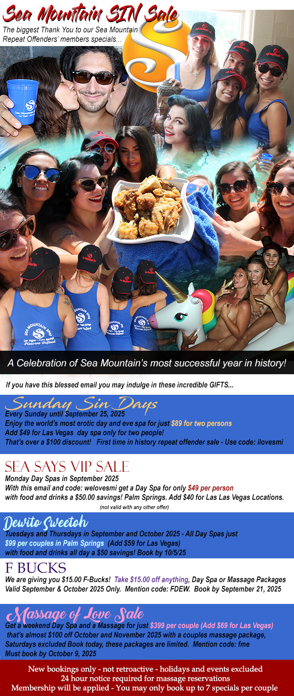 Sea Mountain Nude Lifestyles Spas Offers