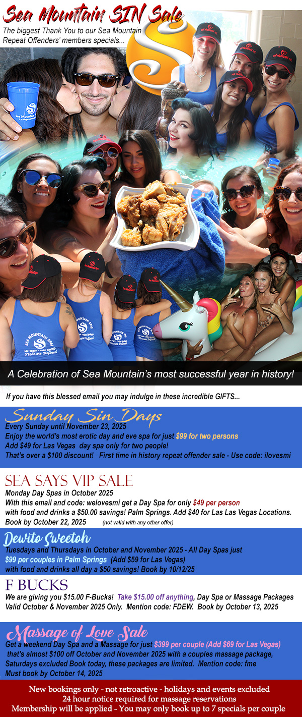 Sea Mountain Nude Lifestyles Spas Offers
