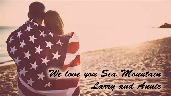 We love you Sea Mountain - Larry and Annie